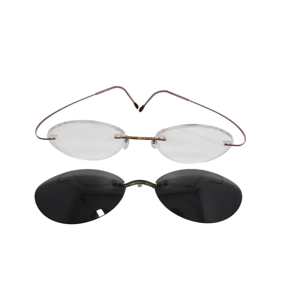 Silhouette 7395 40 Purple Rimless Eyeglasses FRAMES ONLY - GOOD CONDITION